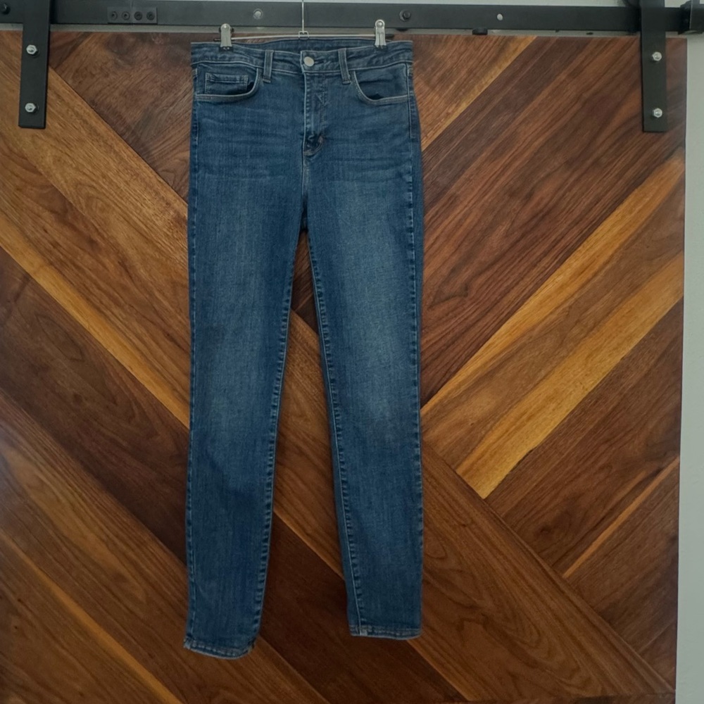L’ AGENCE Women's High Rise Skinny Stretch Jeans Blue Denim Size 27